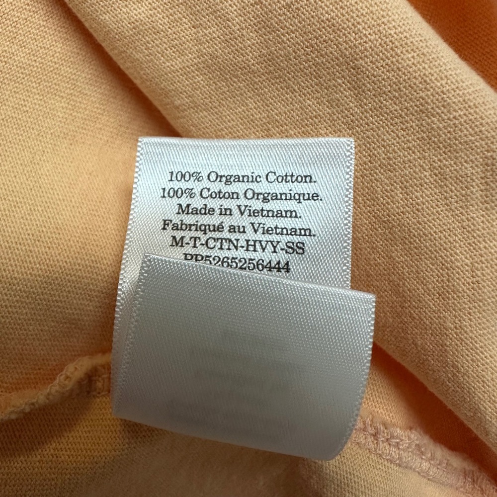 Everlane Mens Premium Heavyweight Tee Organic Cotton Apricot Peach S New - Picture 8 of 9